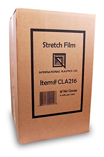 International Plastics Co. 18" Stretch Film/Wrap 1500 feet 80 Gauge, 1 Pack - color: Clear, size: 1 Pack