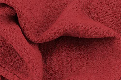 Avalon Towels Cotton Shop Rags – (Pack of 600) Size 12x14 Inches Cleaning Rags – Absorbent Shop Towels and Multipurpose Cleaning Towels for Automobiles, Industries, Garage and Homes (Red) - color: Red, size: 12x14 Inch (Pack of 600)