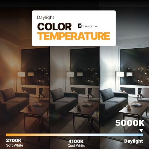 Xtricity Compact Fluorescent Light Bulbs T2 Spiral, E26 Base (4 Pack) - color: 5000k Daylight