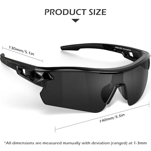 OXG Work Safety Glasses for Men Women, ANSI Z87.1 UV Protection - color: 6p-grey