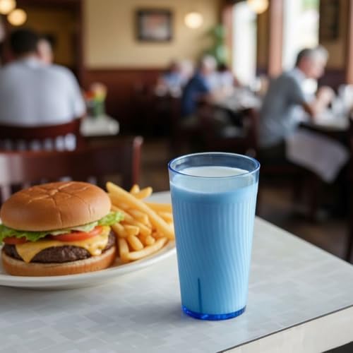 TrueCraftware- 8 oz. Belize Tumbler/Drinking Cups Blue Polycarbonate Set of 12-Premium Iced Tea Glasses Stackable Reusable Drinking Glasses Dishwasher Safe Break-Resistant for Home Restaurants - color: Blue, size: 8 oz