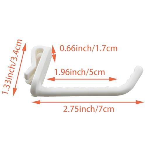 10PCS White Grid Wall Hooks Retail Panel Display Rack Wire Mesh Hooks for Craft Shows Garage Storage Home Organization Accessories