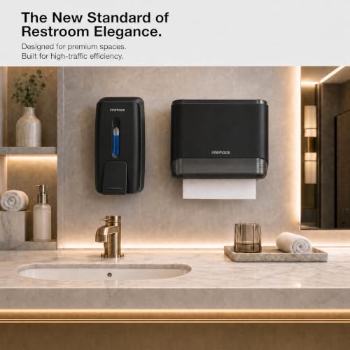 interhasa! Commercial Paper Towel Dispenser Wall Mount - color: Black