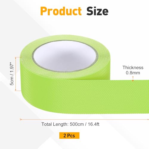 uxcell 2pcs Rubber Grip Tape, 2 inx16 ft Tape with Grip Tapes, Light Green - color: Light Green, size: 2 in x 16 ft