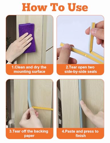 Weather Stripping Door Seal Strip,32.8 FT D Shaped Weatherstripping - color: Gray, size: S (3/8"W × 1/4“T)