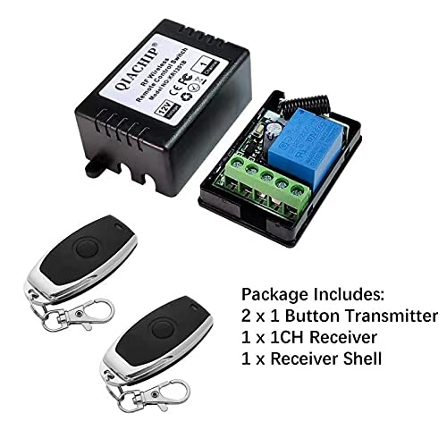 DC 12V 1CH RF Wireless Relay Module Remote Control Momentary Switch - color: 1relays(Updated)