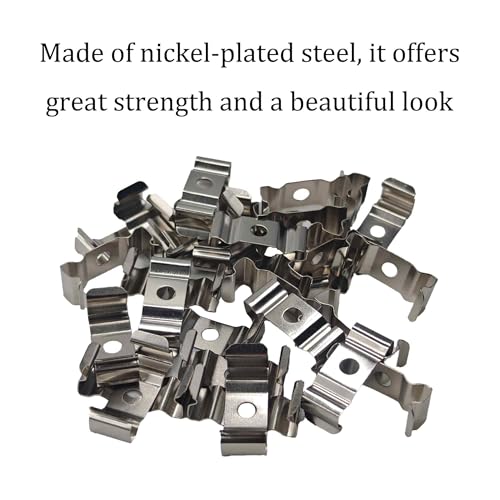 30PCS T5 Light Mounting Clips, Tube Fixture Brackets with Hardware for LED Shop Light and Integrated Tube Installation - size: T5