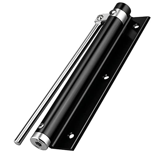 ZENG 2-Pack Adjustable Spring Door Closer - 304 Stainless Steel Surface Mounted Automatic Closer for Residential/Commercial Doors (20-40kg, 175° Max, Black)