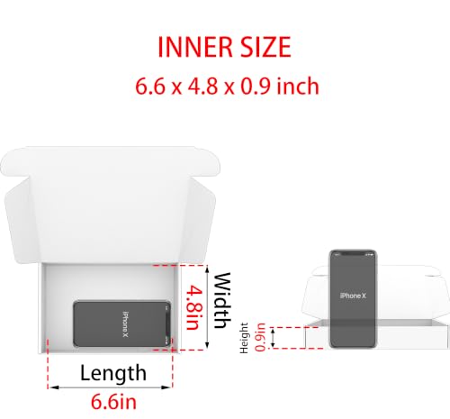 7x5x1 Shipping Boxes Set of 50, Brown Mailer Corrugated Cardboard Box - color: Brown, size: 7"x5"x1"/50-pack