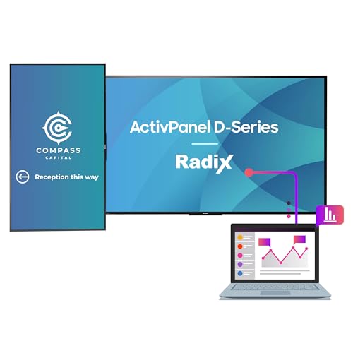 Promethean ActivPanel D-Series 65" 4K Digital Sign w/Radix Content License - size: 65"