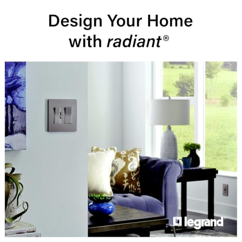 Legrand Radiant 0-10V LED Dimmer Light Switch, White, 1-Pack - color: Led