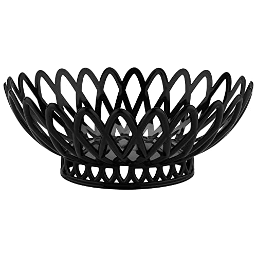G.E.T. 10" x 8 1/4" Black Oval Plastic Serving Basket (Set of 12) - color: Black, size: 10" x 8.25", style: Set of 12
