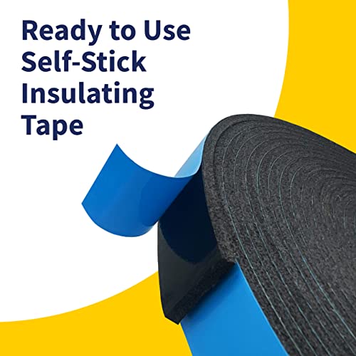 Double Sided Self Adhesive Camper Mount Foam Tape 3/16in x 1 1/4in x 33ft for Truck Shells, RVs, Cars. Helps Stop Vibrations, Scratches and Squeaks. Seal Around Air Conditioners, Doors and Windows - size: 1 Pack