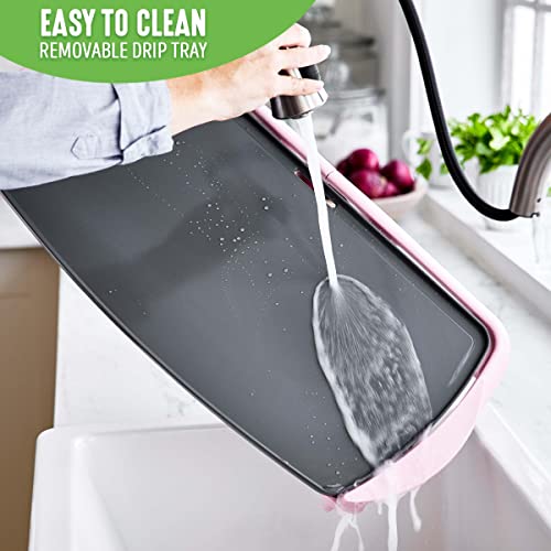 GreenLife 20" Extra Large Electric Griddle, Pink - color: Soft Pink
