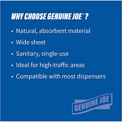 Genuine Joe Hardwound Roll Towels, Kraft, 7.9" x 350', 12 Count - color: Kraft, size: 12 Count (Pack of 1)