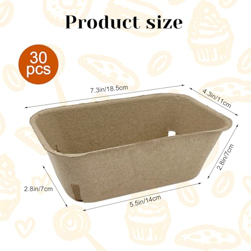 Rainmae 30 Pack Natural Pulp Fiber Large Berry Basket for Picking Fruit, Molded Berry Basket for Blueberry Raspberry Cherry Strawberry and Vegetable, Farmer Market, Grocery Stores, Backyard Party - color: Natural