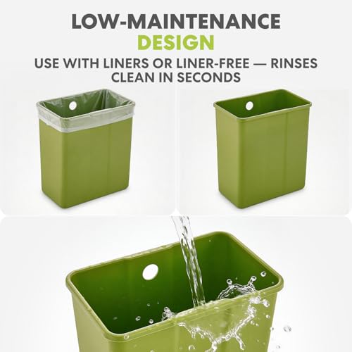 Simpli-Magic Kitchen Compost Bin and Caddy, 5L / 1.32 Gal Stainless Steel with Removable Inner Bucket and Deodorizer Compartment, 2-in-1 Countertop Compost Bin with Lid, Kitchen Food Waste, 79705 - color: Brushed Silver