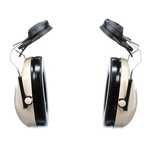 3M Optime 95 Beige And Black Helmet Mount Earmuffs