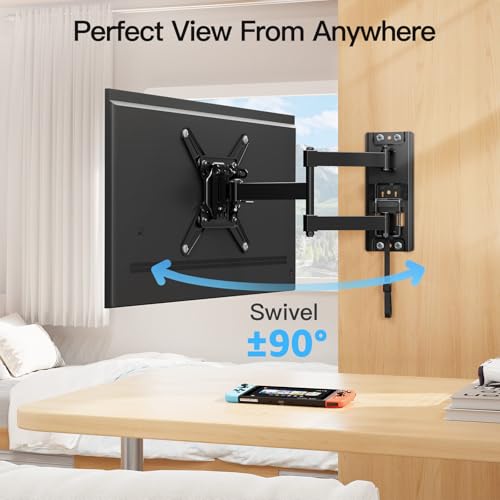 MOUNTUP Lockable RV TV Mount for 13-43 Inch TVs - Full Motion Swivel RV TV Bracket with Pull Cord Lock, Space Saving Design for Camper, Trailer, Motorhome, Truck - Max 33lbs & VESA 200x200mm, MU2101 - size: 13-43 inch, 33 lbs, RV