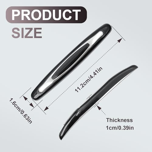 4PCS Car Door Edge Guards, Vehicle Side Door Self Adhesive Anti-Scratch Strip Universal Door Guards for Most Cars Trucks SUVs Exterior Car Accessories (Black) - color: Black