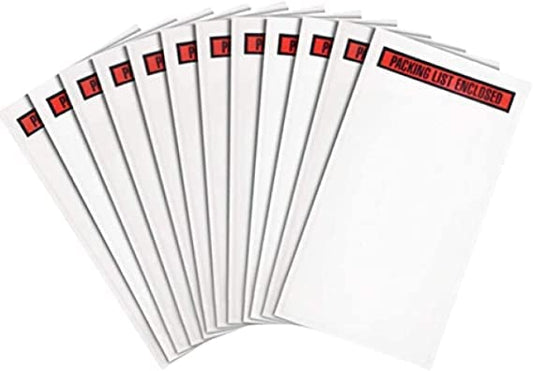 1000 Pieces Clear Self-Adhesive Packing List Envelopes - Shipping/Mailing Printing Pouch Enclosed Bags for Invoice Packing Slip (4.5'x5.5') - size: 4.5'x5.5'