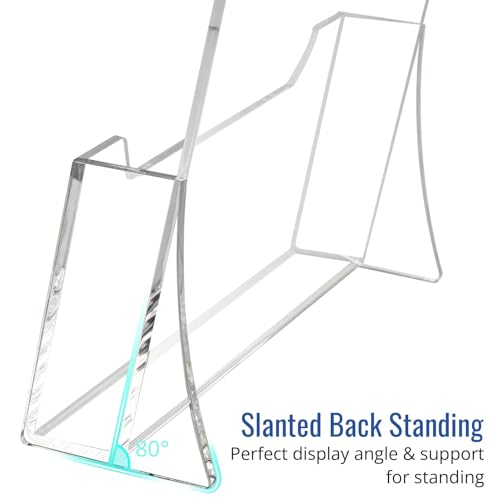 Acrylic Brochure Holder 8.5 x 11 inch 2 Pack, Flyer Holder Display Stand - size: 8.5" x 11"