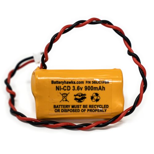 6200RP 3.6v 900mAh Battery Replacement Exit Sign Emergency Light NiCad OSA230 253799 AA900MAH 6200-RP LEDR-1