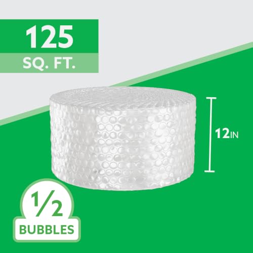UPSable Bubble Roll, Large Bubble 1/2", 12 in x 125 FT - size: Small Bubble – 24" x 300 Ft