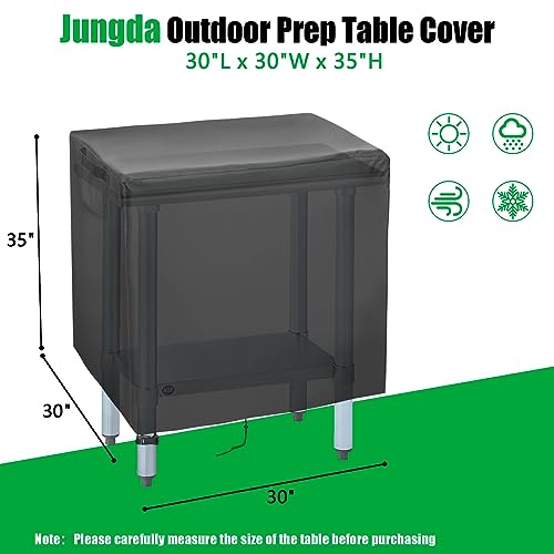 Outdoor Table Cover for 30 Inch Patio Prep Table Furniture - size: 30" x 30" x 35"