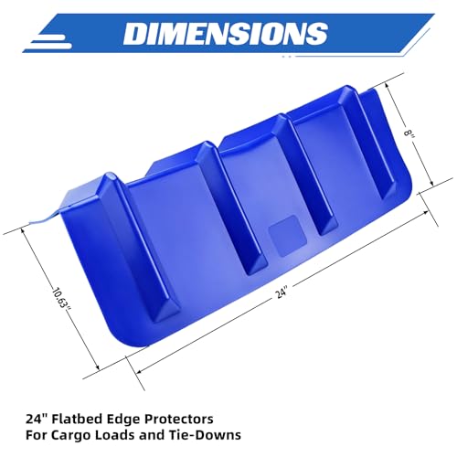 ANLULOAD Flatbed Edge Protector, Cargo Corner Protectors,Size:24"x8"x8".