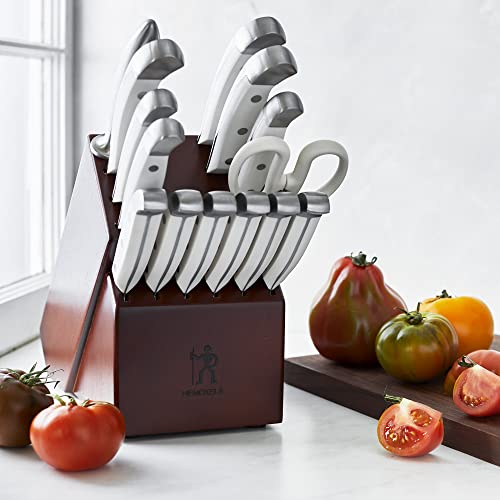 Henckels Statement 15-Pc Knife Set, Razor-Sharp, German Engineered, White - color: Dark Brown, size: 15-pc