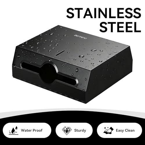 Commercial Paper Towel Dispenser Wall Mount Stainless Steel Hand Towel Dispenser Multifold C fold Hand Towel Dispenser Bathroom Tissue Dispenser Black - color: Black