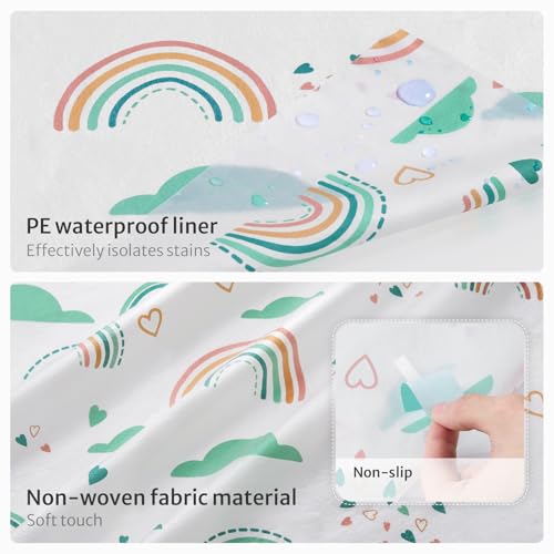 Blissful Diary 30 Pcs Toilet Seat Covers Disposable for Toddlers & Adults, Extra Large Waterproof, Portable Package for Travel, Kids Potty Training - color: Rainbow, size: 30Pack