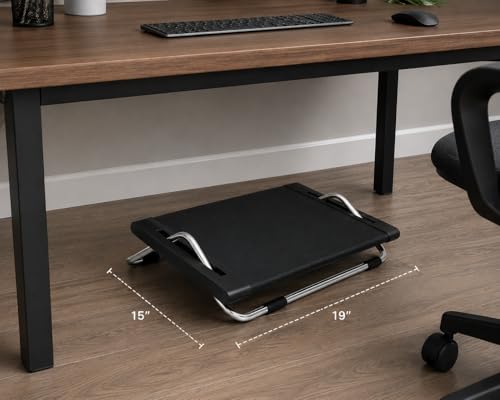 Jobri Under-Desk Footrest – Adjustable, Non-Slip Ergonomic Footrest