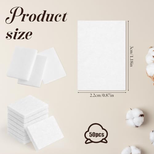 50 Pcs Unscented Aroma Pads, White Aromatherapy Perfume Diffusers