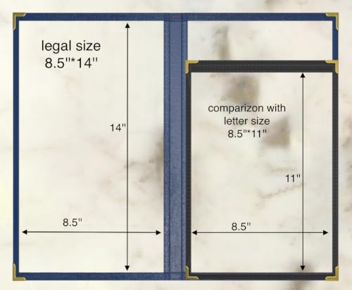 10Pcs Blue PVC Clear Menu Cover 8.5x14, Bifold, 2 Page 4 View - color: blue, size: 2 Pages - 8.5" x 14"