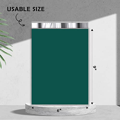 Yens Poly Mailers 6x9 200 Pack Green Self-Seal Shipping Envelopes M1 - color: Green, size: 6x9