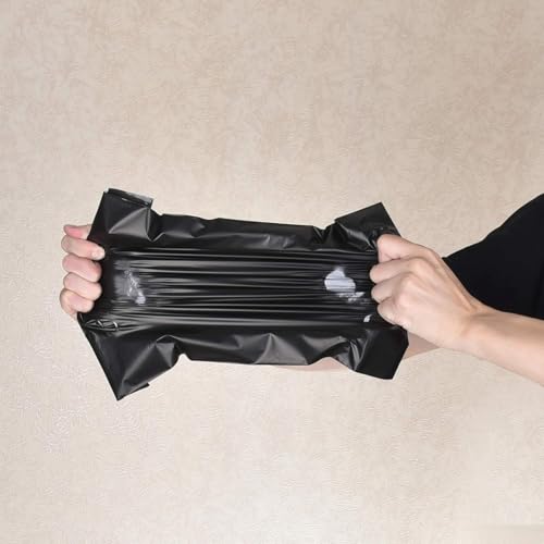 KKBESTPACK Black Poly Mailers 10x13 in, Shipping Bags, 50 Pcs - color: Black, size: 10" x 13" 50 pcs
