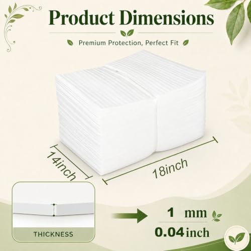 Packing Foam Pouches 1/12'' thickness 14 x18IN, 25 Pack - size: 14X18IN-25PCS