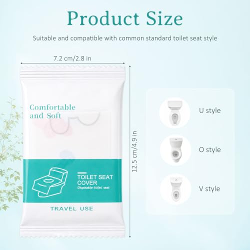 50 Pack Toilet Seat Covers Disposable, Portable Toilet Seat Cover - size: 50 PC