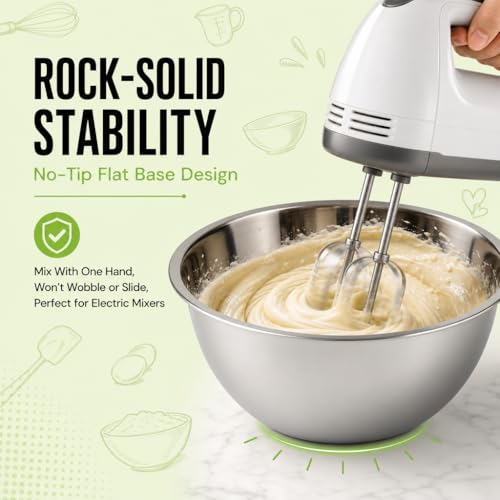 Large Stainless Steel Mixing Bowl 8 Quart - Extra Large Metal Mixing Bowl for Baking, Bread Dough, Salad - Deep Stainless Bowl - Commercial Kitchen Basin - Meal Prep - Stainless Steel- 2 Pack