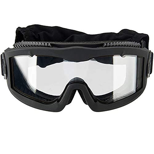 Lancer Tactical AERO Airsoft Tactical Safety Goggles ANSI Z87.1-Anti-Fog Glasses, 3mm Dual Pane Lens for Hunting, Paintball - color: Black