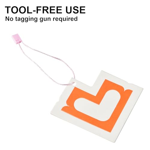 MGTECH 3000Pcs 7 Inch Hang Tag Strings, Retail Price Hang Tag String Fasteners, Pink - color: Pink