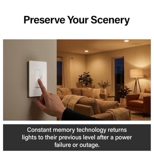 Legrand Radiant 150W LED Dimmer Light Switch 3-Way Rocker White 1 Pack - color: White