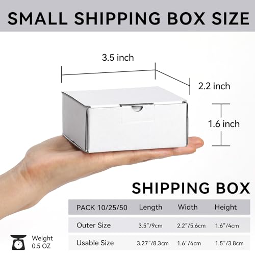 Small Shipping Mailer Brown Boxes 3.5x2.2x1.6-10 Pack-Mailing Packing & DIY