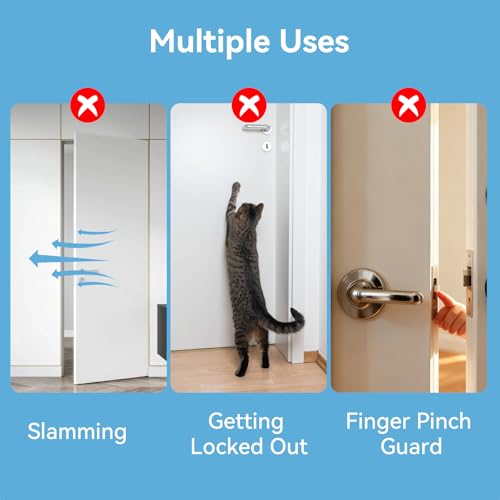 Silicone Door Pinch Guard and Door Slam Stopper, Door Protector for Kids Finger Safety, Anti Door Slamming, Door Close Stopper, Babyproof Doors to Avoid Pinched Fingers, Translucent,1Pcs