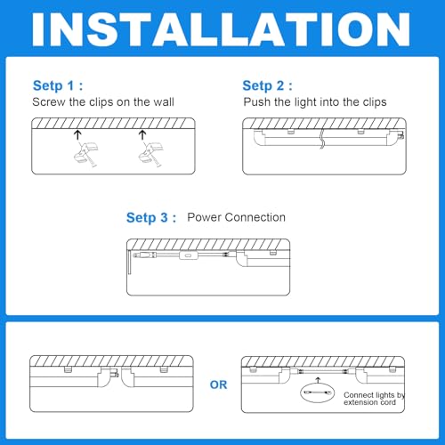 SHOPLED LED Shop Lights 4FT, 45W 6300LM 6000K Cool White, V-Shape Linkable - size: 4 Feet