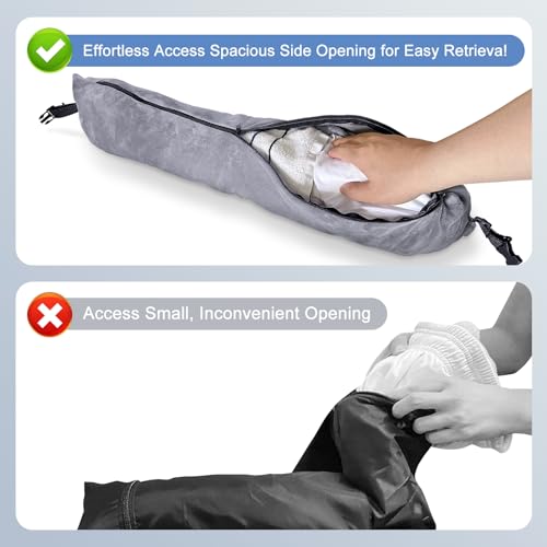 2Pack Stuffable Travel Pillow for Extra Luggage, Velvet Travel Neck Pillow with Adjustable Neck Size, Fits About 6 T-Shirts Travel Essentials Multifunctional Sleeping Rest Cushion - size: 2PACK