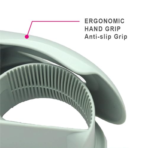 ABEL EVO Packing Tape Dispenser, Light Green, 2 Inch Wide Ergonomic Tape Gun for Packing Boxes, Shipping Moving Mailing Box Sealing Carton Packaging, Lightweight Hand-held Heavy Duty Tape Cutter - color: Light Green