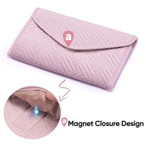 Money Organizer for Cash,10x6 Receipt Organizer for Business w/12 Pockets - color: Pink, size: 10 x 6"